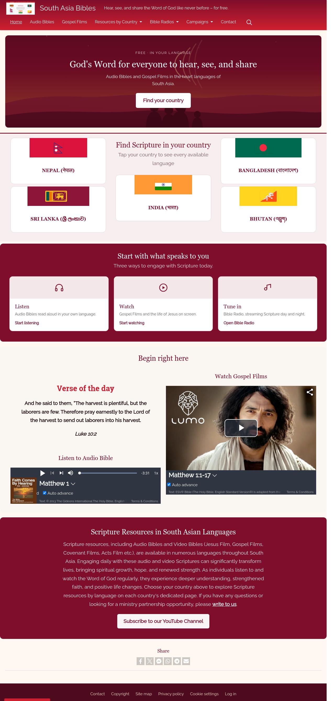 South Asia Bibles